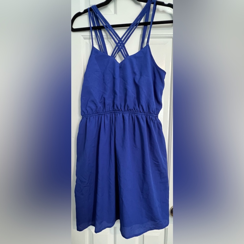 Blue Strappy Dress